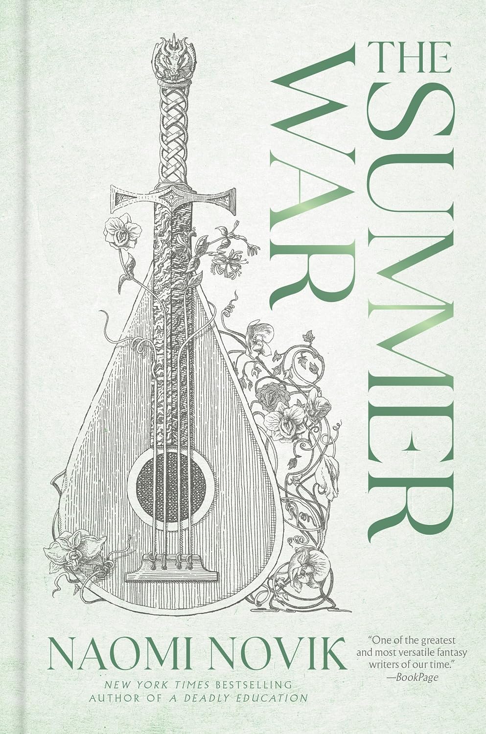 Book cover of 'The Summer War' by Naomi Novik with decorative design and text.
