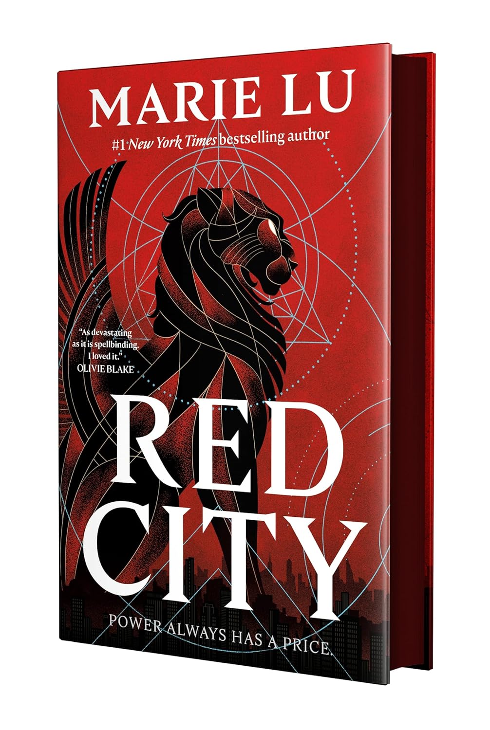 Book cover of 'Red City' by Marie Lu with a red and black design.
