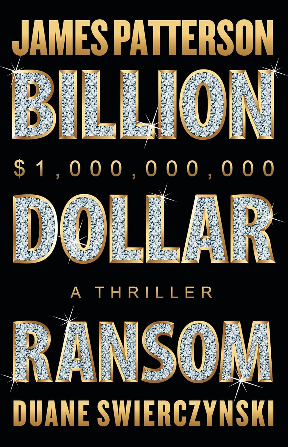 Book cover of 'Billion Dollar Ransom' with decorative text on a black background