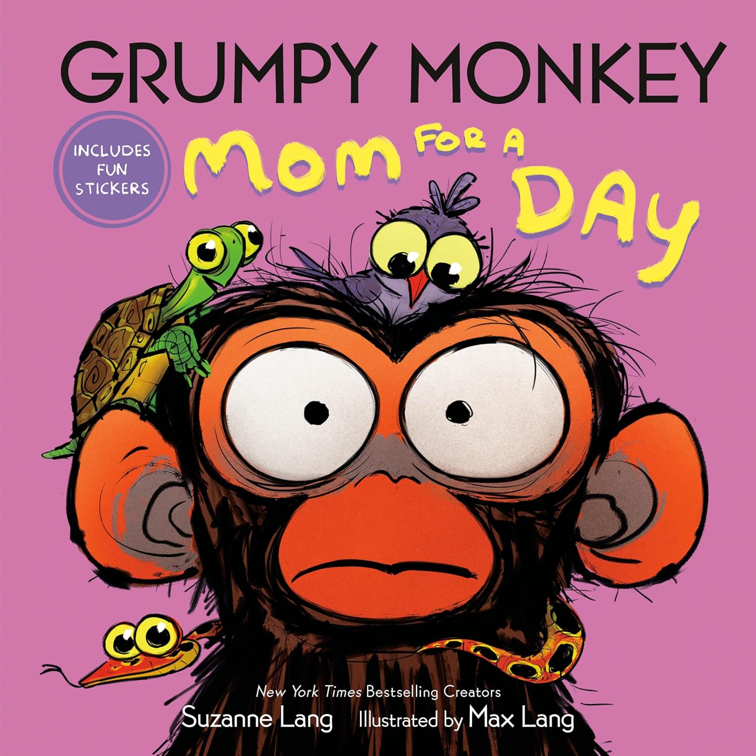 Grumpy Monkey Mom for a Day: Includes Fun Stickers - Pre-Order