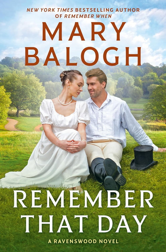 Book cover of 'Remember That Day' by Mary Balogh featuring a couple in a park.