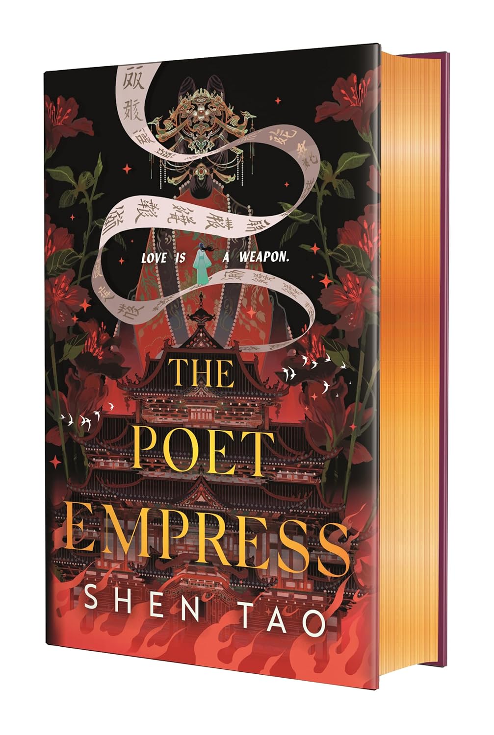 Book cover of 'The Poet Empress' by Shen Tao with intricate design and text.