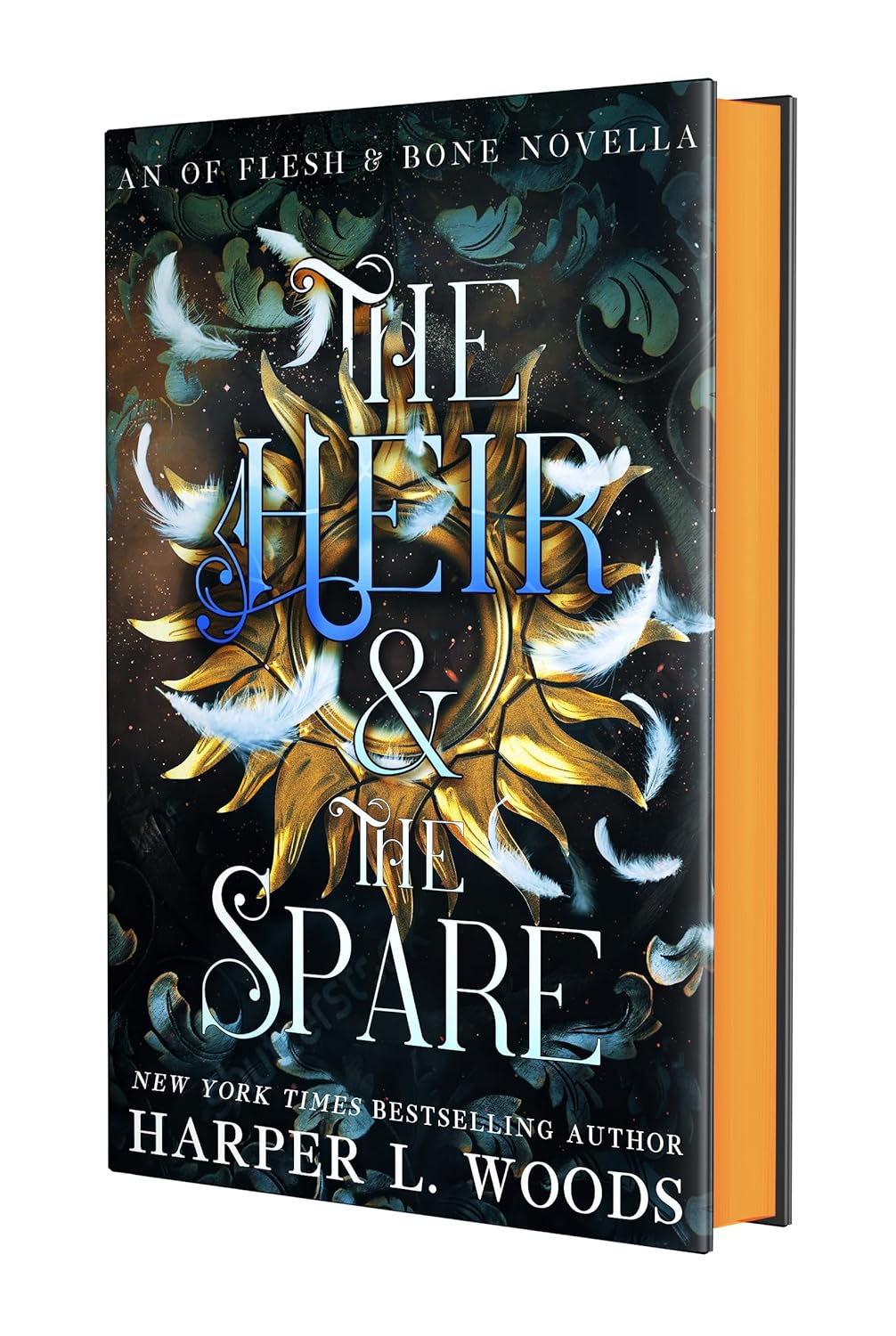 Book cover of 'The Heir & The Spare' by Harper L. Woods with decorative design elements.