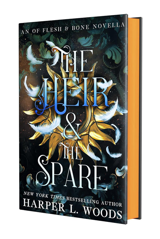 Book cover of 'The Heir & The Spare' by Harper L. Woods with decorative design elements.