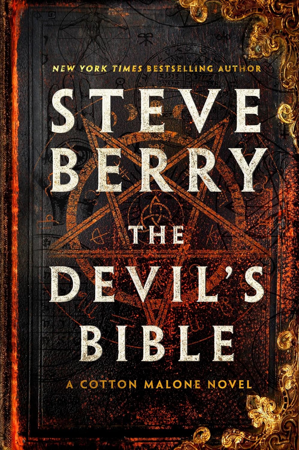 Book cover of 'The Devil's Bible' by Steve Berry with decorative elements.