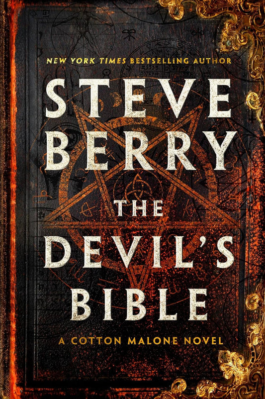 Book cover of 'The Devil's Bible' by Steve Berry with decorative elements.