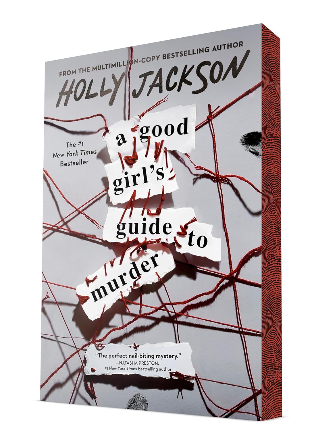 Book cover of 'A Good Girl's Guide to Murder' by Holly Jackson with abstract design and text.